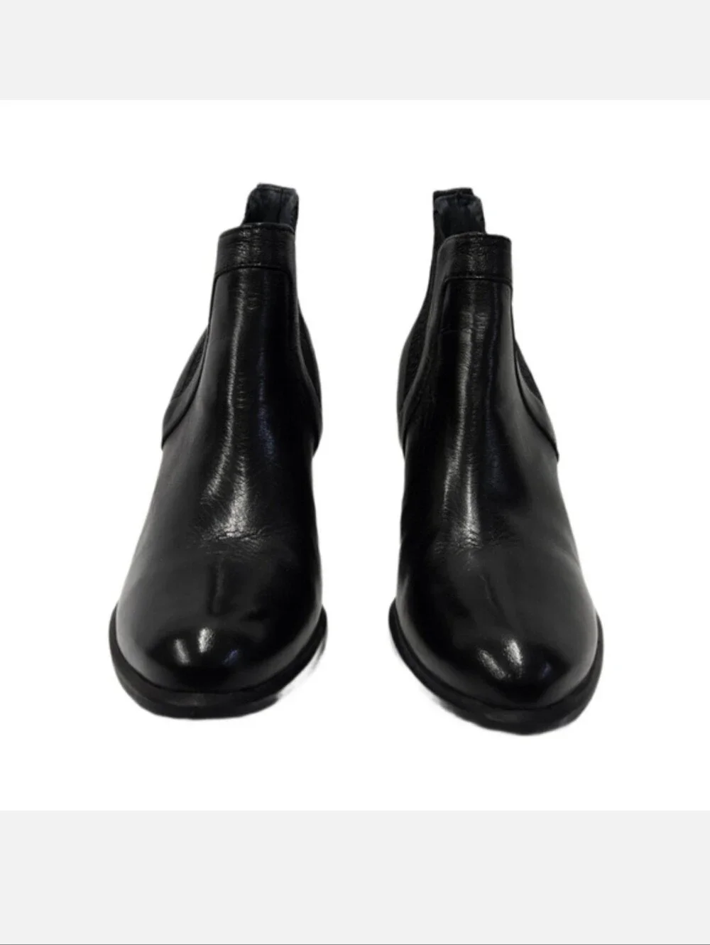 UGG Cobie II Leather Chelsea Heeled Boot in Black